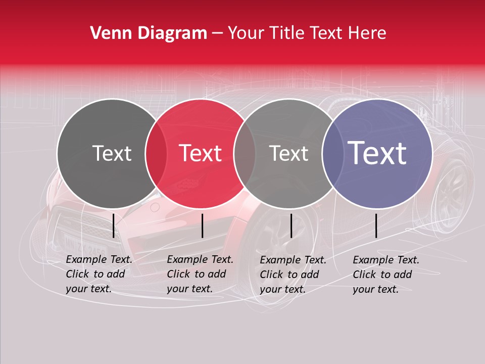 Sketch Town Car PowerPoint Template