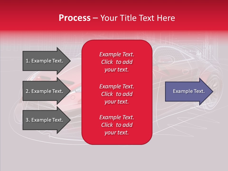 Sketch Town Car PowerPoint Template