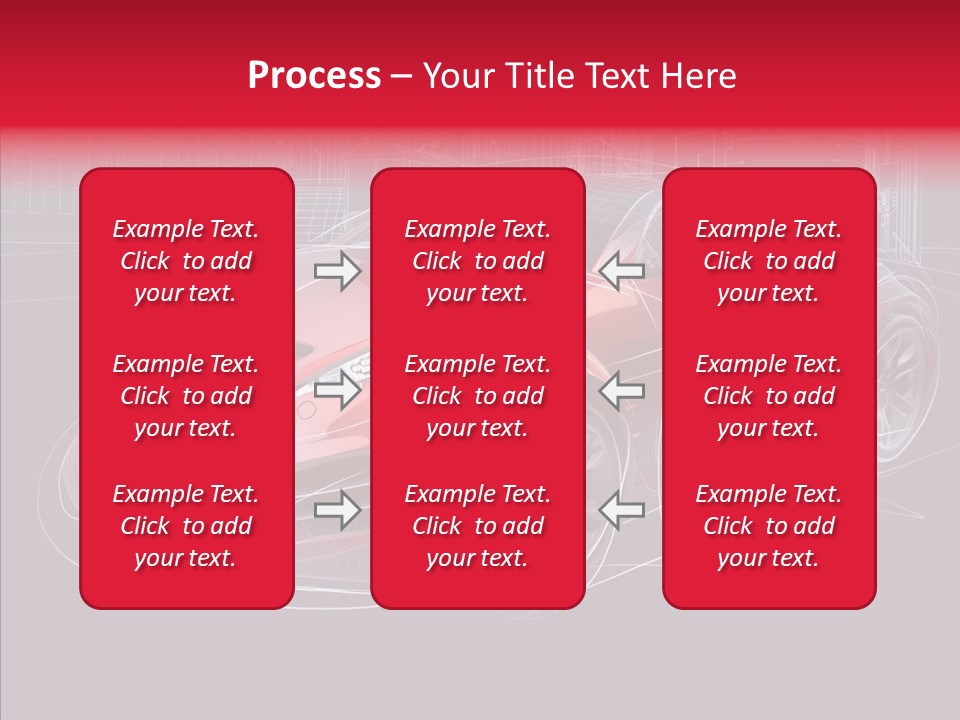 Sketch Town Car PowerPoint Template