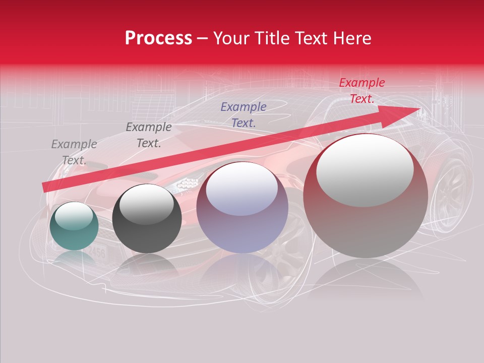 Sketch Town Car PowerPoint Template