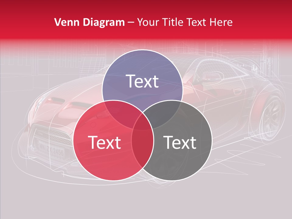 Sketch Town Car PowerPoint Template