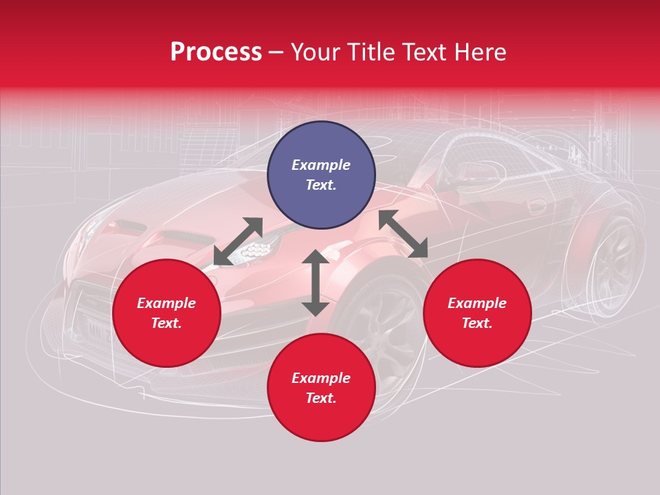 Sketch Town Car PowerPoint Template