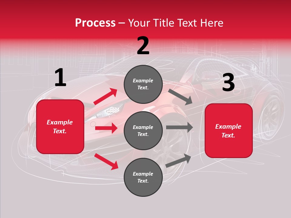 Sketch Town Car PowerPoint Template