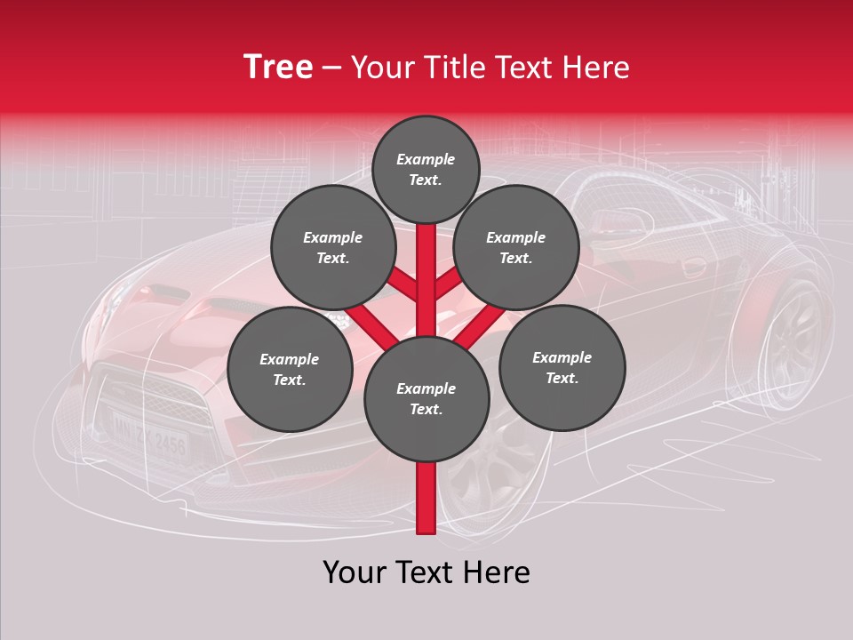 Sketch Town Car PowerPoint Template