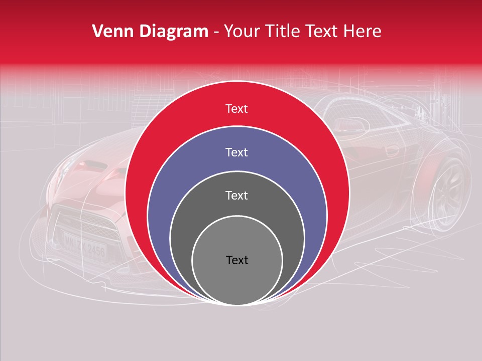 Sketch Town Car PowerPoint Template