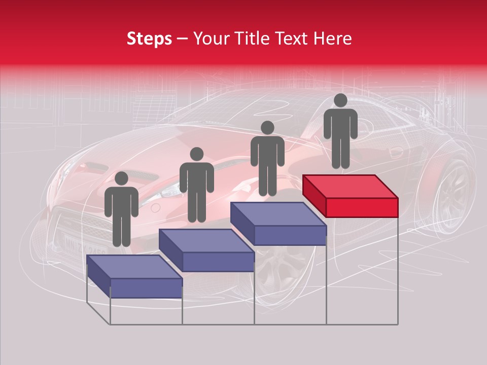 Sketch Town Car PowerPoint Template