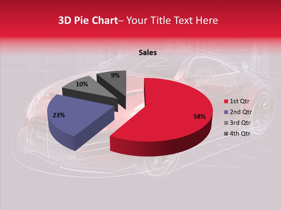 Sketch Town Car PowerPoint Template