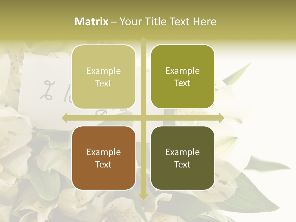 Bud Card Bunch PowerPoint Template