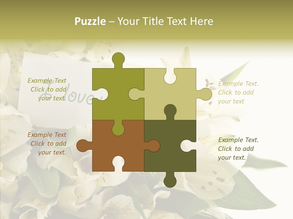 Bud Card Bunch PowerPoint Template