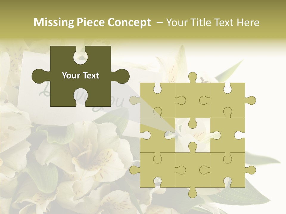 Bud Card Bunch PowerPoint Template