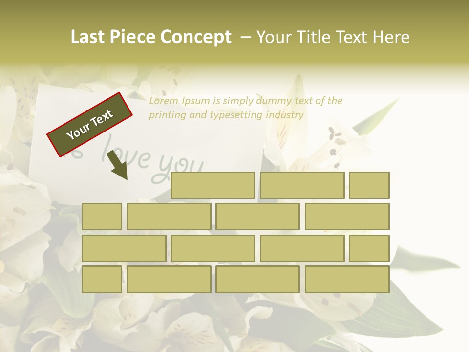 Bud Card Bunch PowerPoint Template