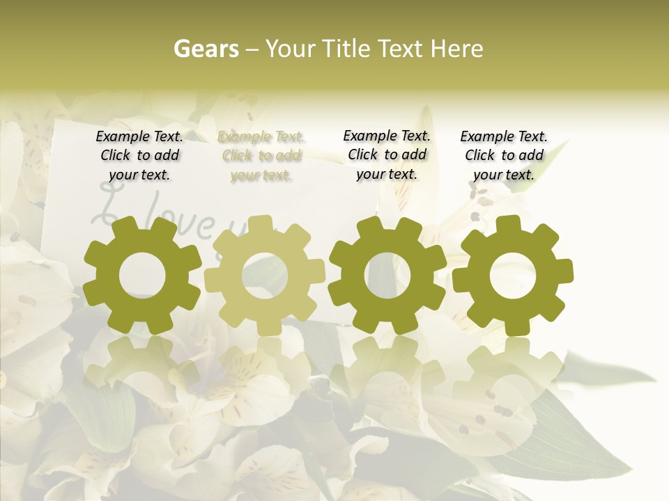 Bud Card Bunch PowerPoint Template