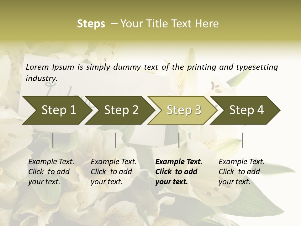 Bud Card Bunch PowerPoint Template