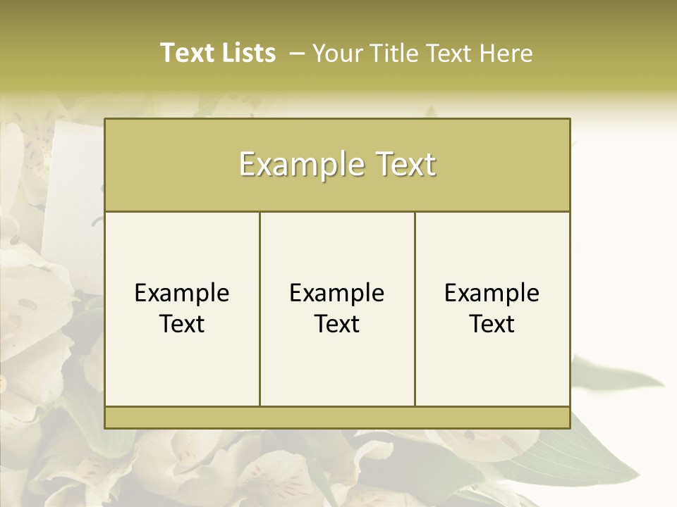 Bud Card Bunch PowerPoint Template