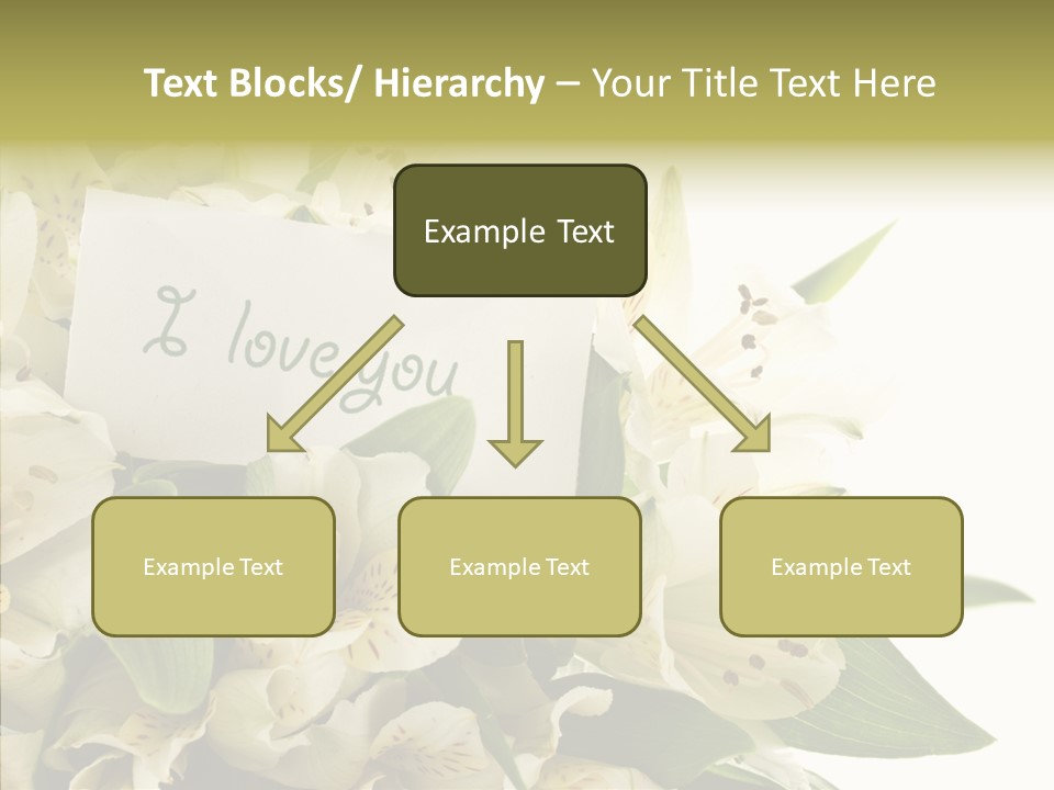 Bud Card Bunch PowerPoint Template