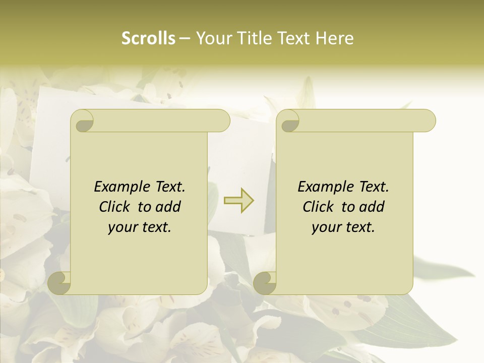 Bud Card Bunch PowerPoint Template