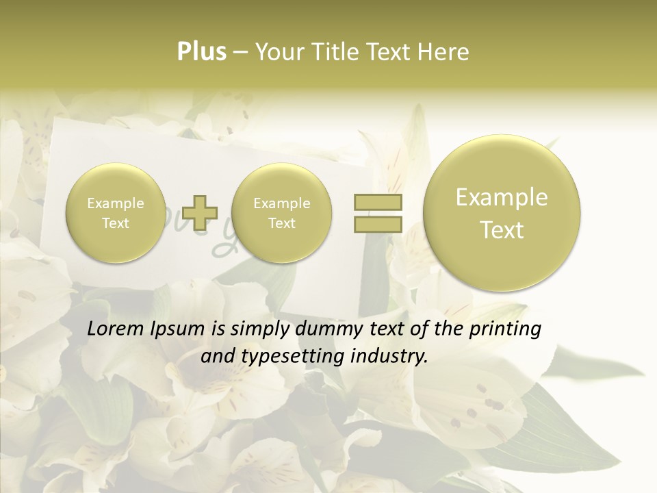 Bud Card Bunch PowerPoint Template