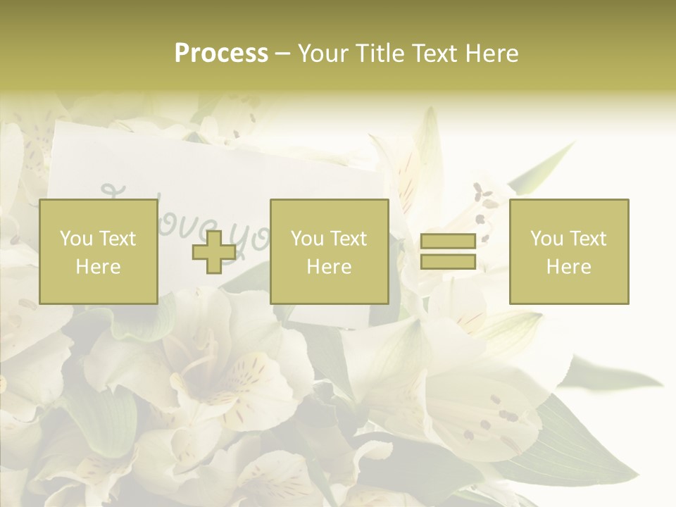 Bud Card Bunch PowerPoint Template