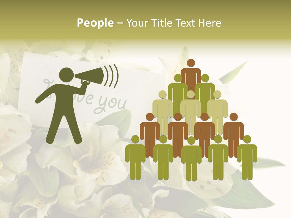 Bud Card Bunch PowerPoint Template