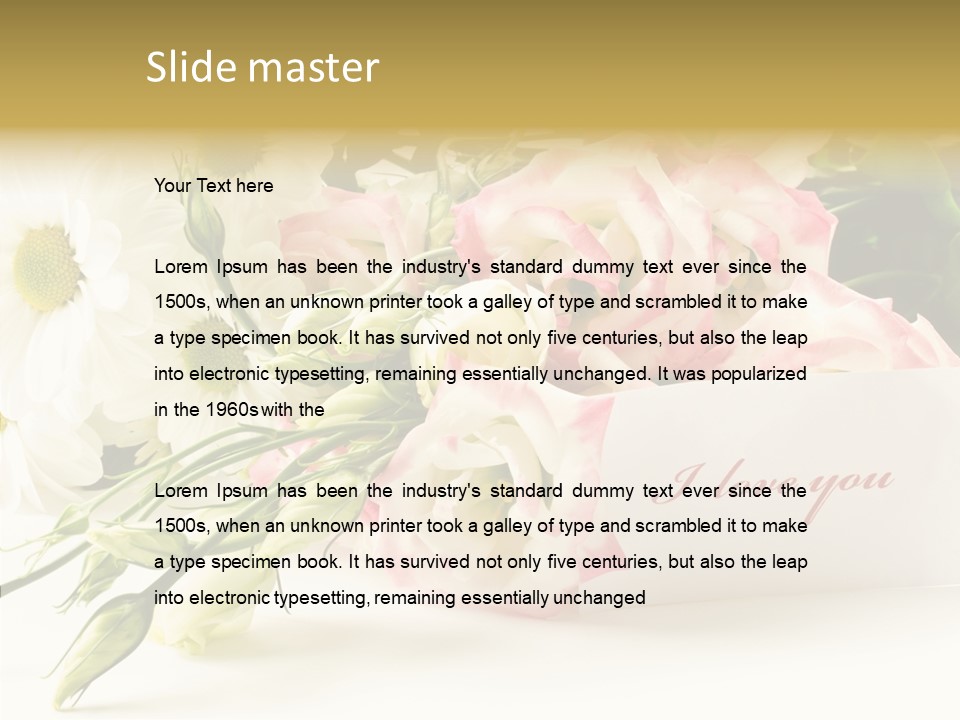 Floral Chamomile Beautiful PowerPoint Template