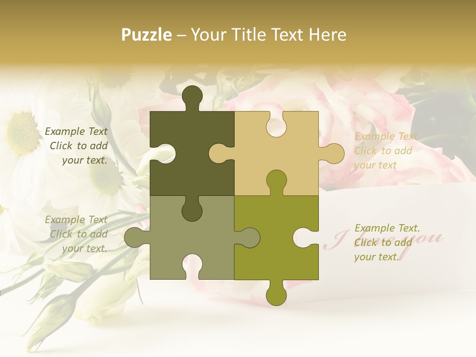 Floral Chamomile Beautiful PowerPoint Template