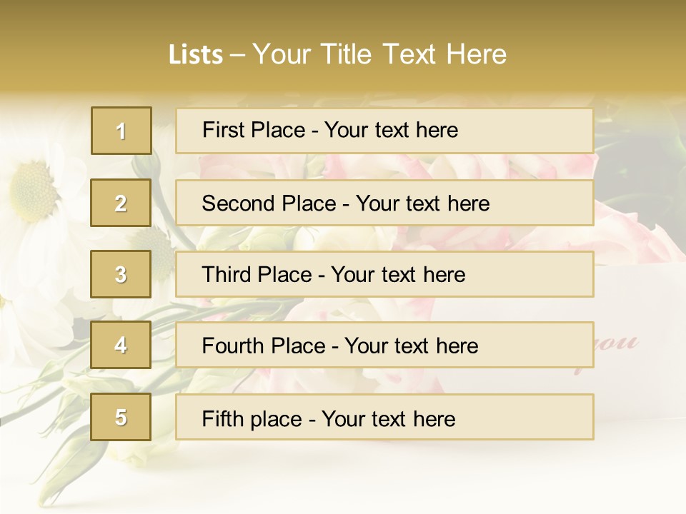 Floral Chamomile Beautiful PowerPoint Template