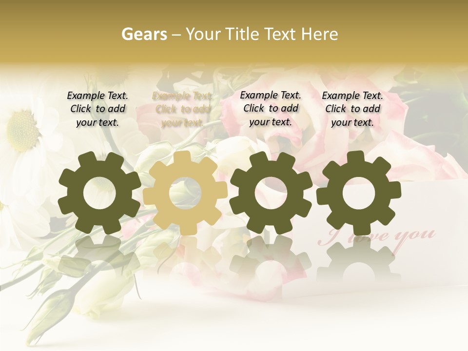 Floral Chamomile Beautiful PowerPoint Template
