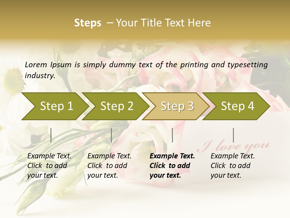 Floral Chamomile Beautiful PowerPoint Template