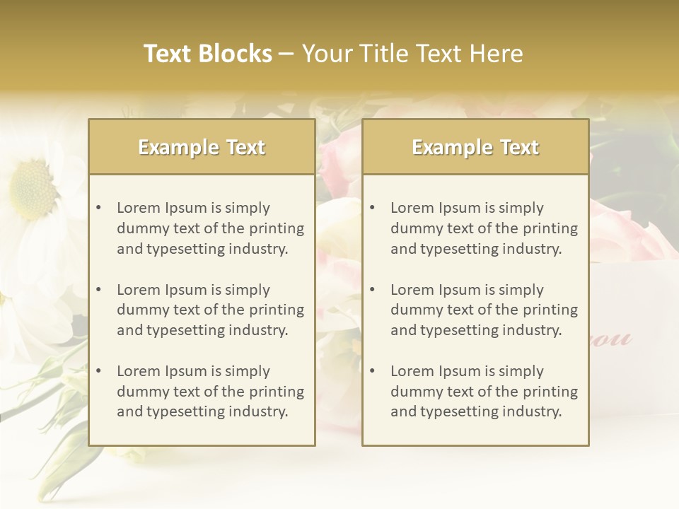 Floral Chamomile Beautiful PowerPoint Template