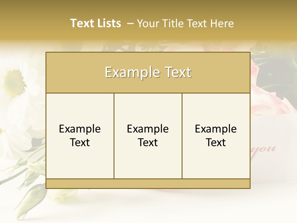Floral Chamomile Beautiful PowerPoint Template