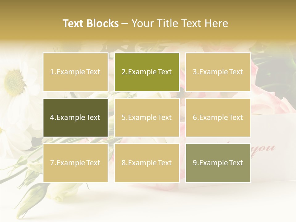 Floral Chamomile Beautiful PowerPoint Template
