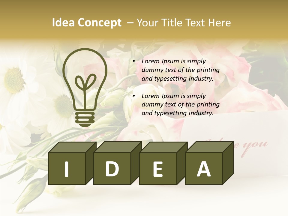 Floral Chamomile Beautiful PowerPoint Template