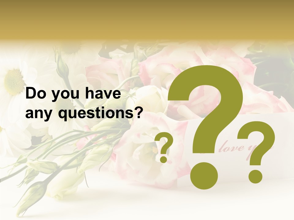 Floral Chamomile Beautiful PowerPoint Template