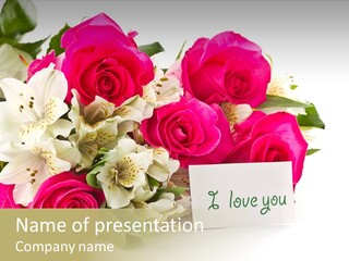Bunch Leaf Female PowerPoint Template