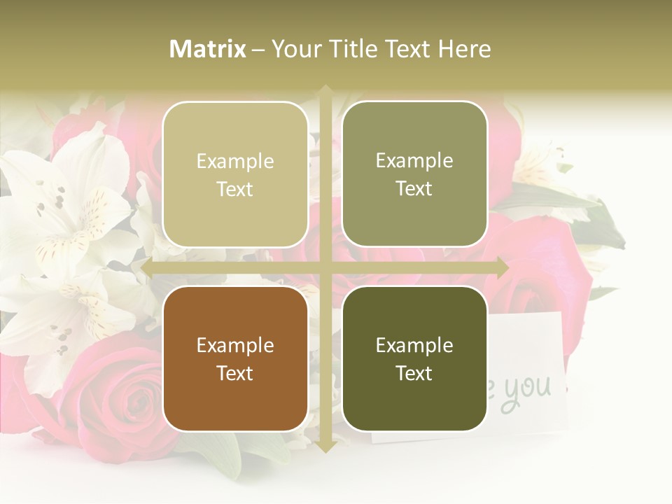 Bunch Leaf Female PowerPoint Template