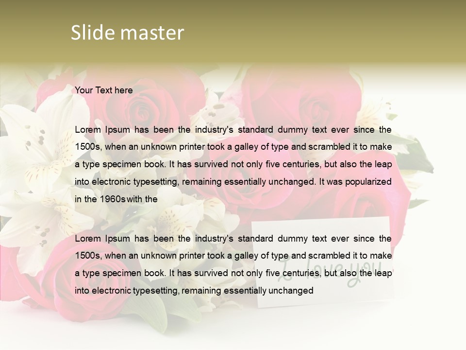 Bunch Leaf Female PowerPoint Template