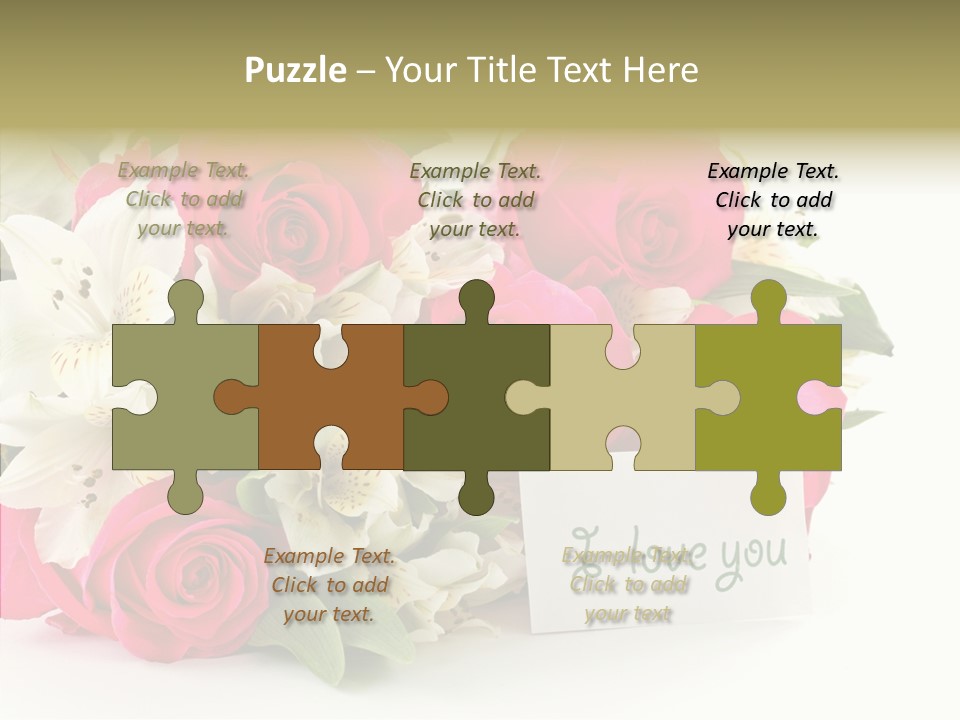 Bunch Leaf Female PowerPoint Template