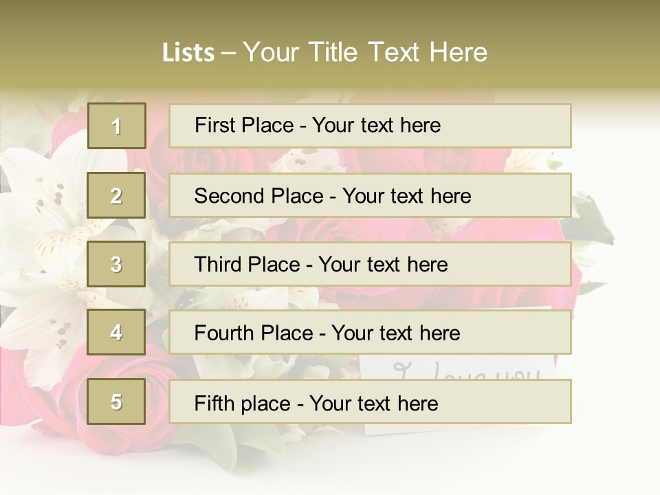 Bunch Leaf Female PowerPoint Template