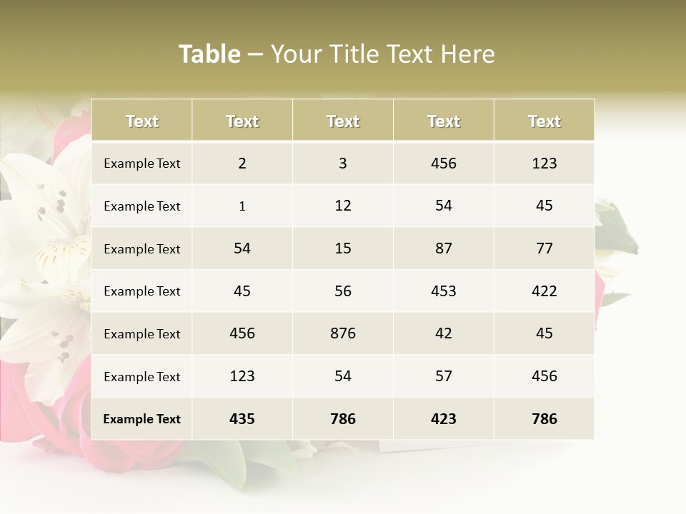 Bunch Leaf Female PowerPoint Template