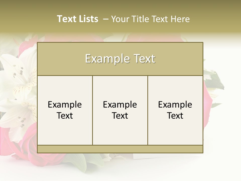 Bunch Leaf Female PowerPoint Template