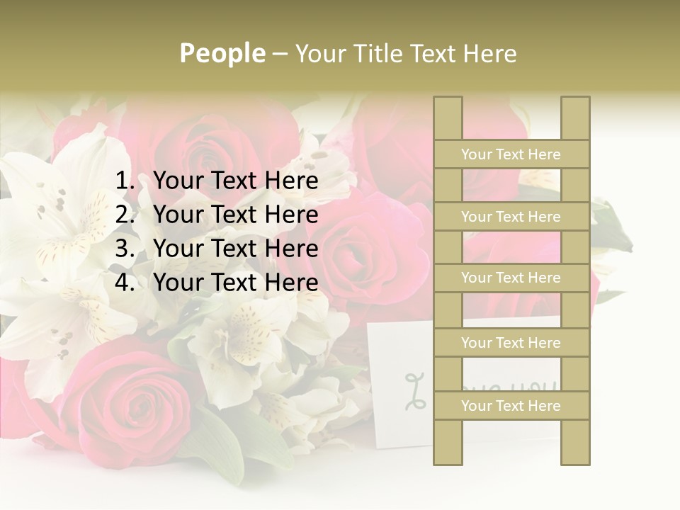 Bunch Leaf Female PowerPoint Template