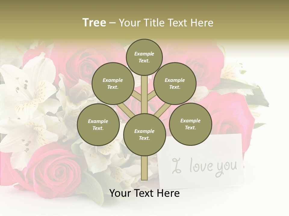 Bunch Leaf Female PowerPoint Template