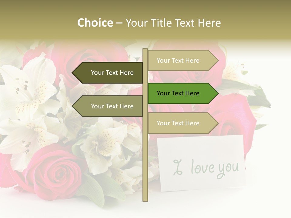 Bunch Leaf Female PowerPoint Template