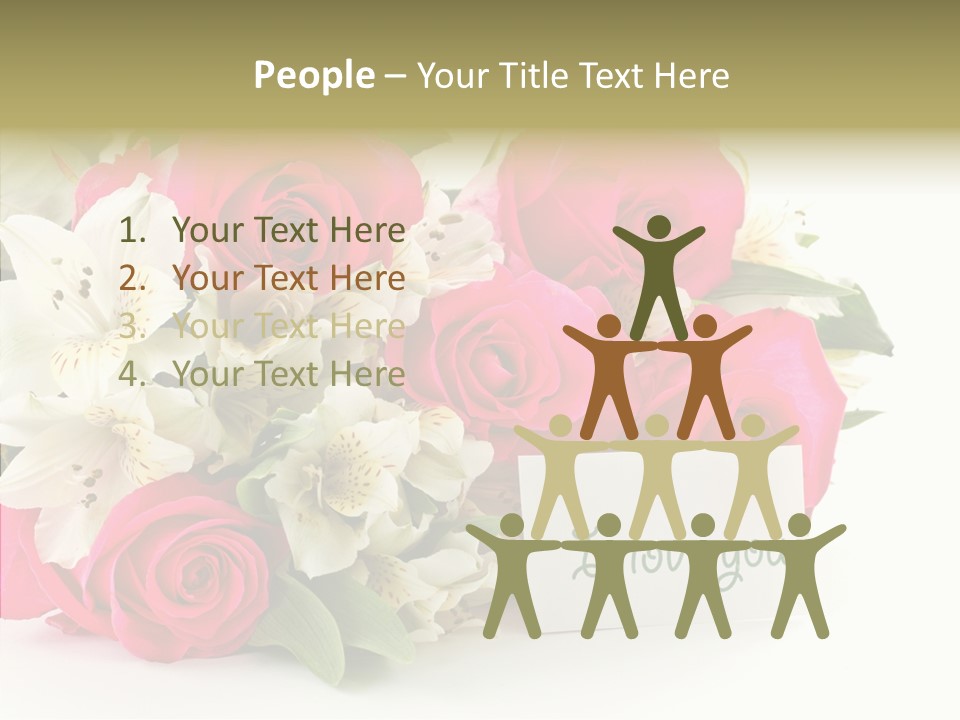 Bunch Leaf Female PowerPoint Template