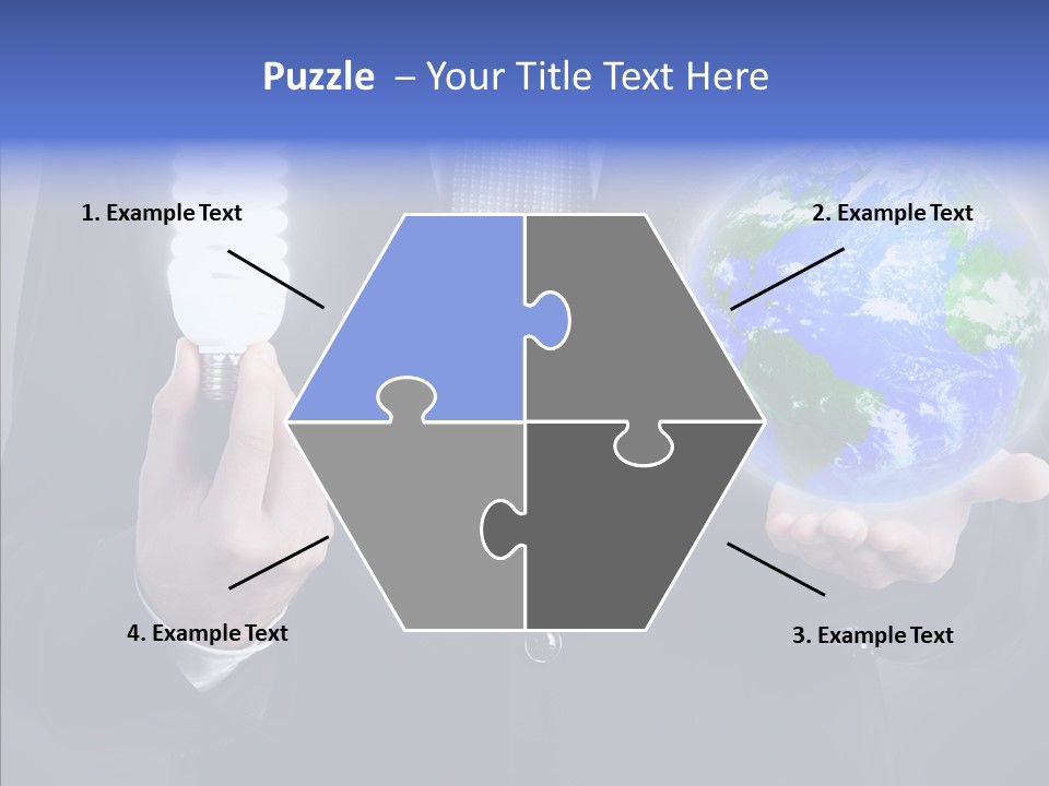 Earth Global Human PowerPoint Template