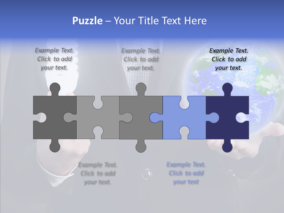 Earth Global Human PowerPoint Template