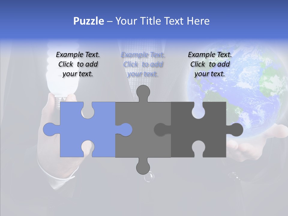 Earth Global Human PowerPoint Template