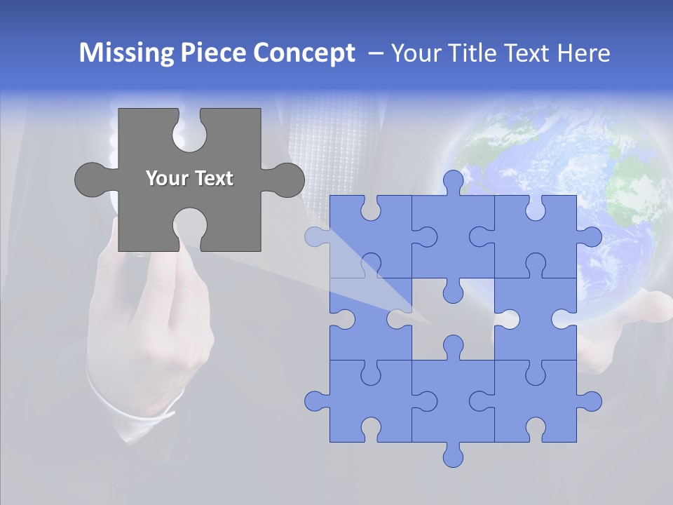 Earth Global Human PowerPoint Template