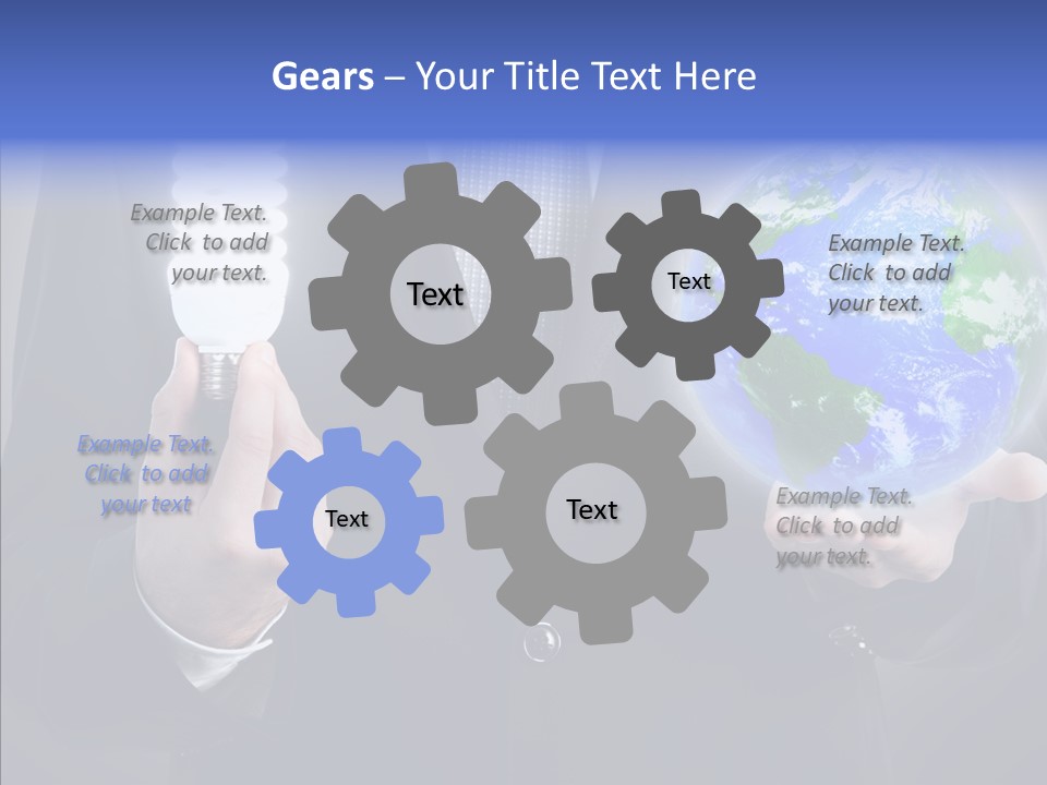 Earth Global Human PowerPoint Template