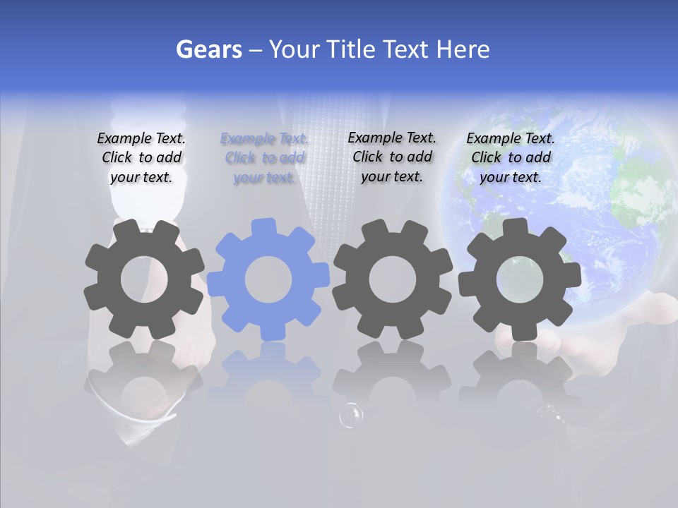 Earth Global Human PowerPoint Template